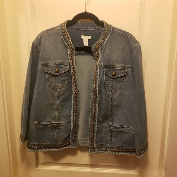 Chico's Jean Jacket - Picture 2 of 12
